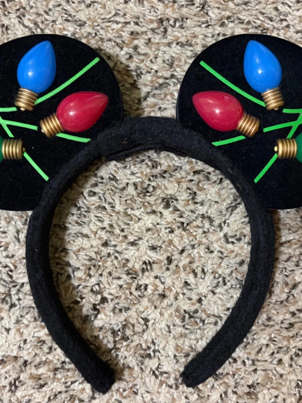 Christmas Lights Minnie Mouse Ears-Headband